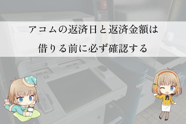 アコムの返済の仕組み