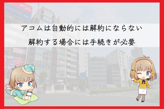 アコムのカードを解約する方法は？完済後に解約しないとどうなる？