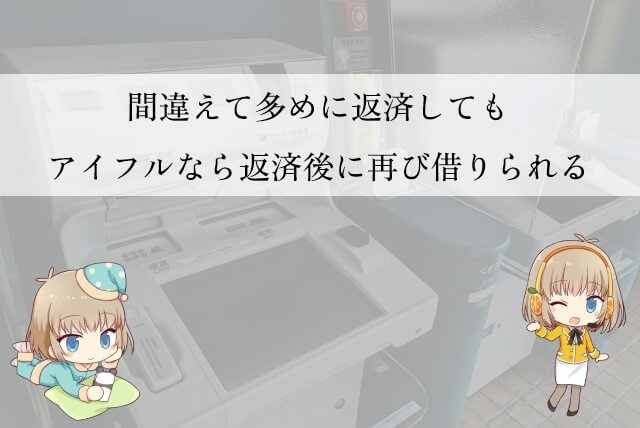 アイフルで多めに返済してしまった場合