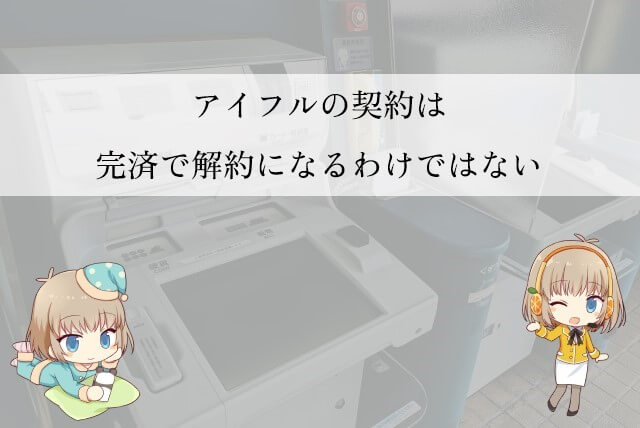アイフルで一括返済をしても解約にならない