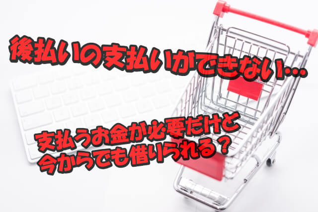 後払い通販の支払いができない…滞納しててもカードローンは借りられる？