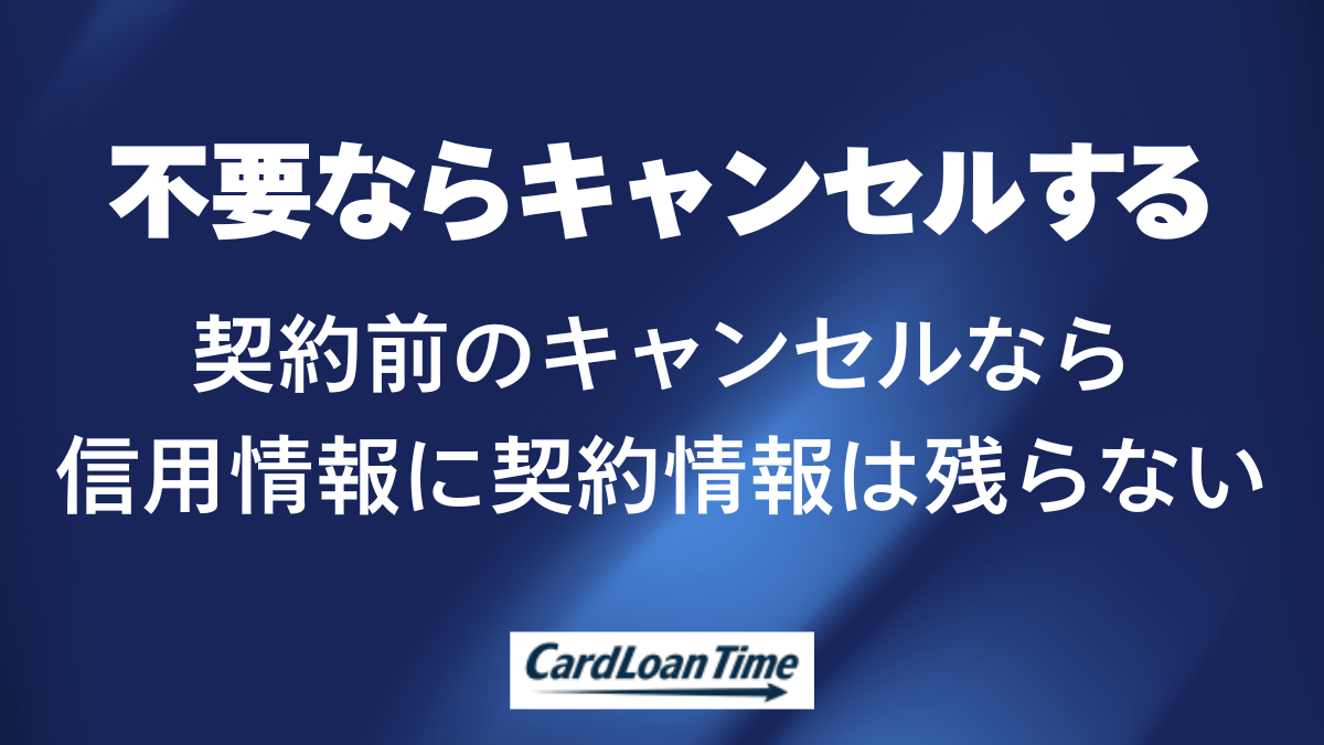 使わないと判断できるなら契約前にキャンセルをする