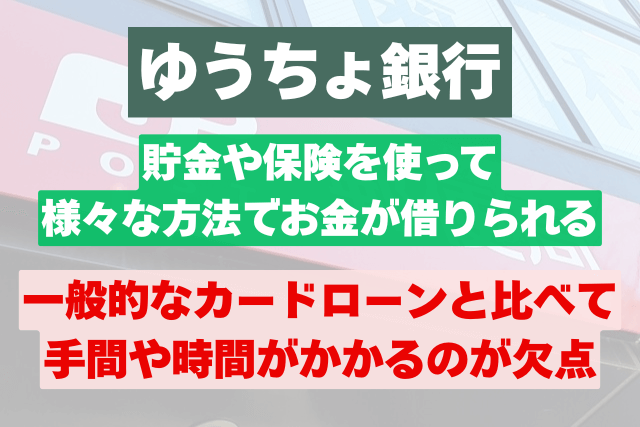 ゆうちょ お金 借りる
